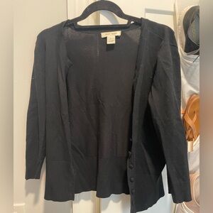 White House | Black Market crop button cardigan
